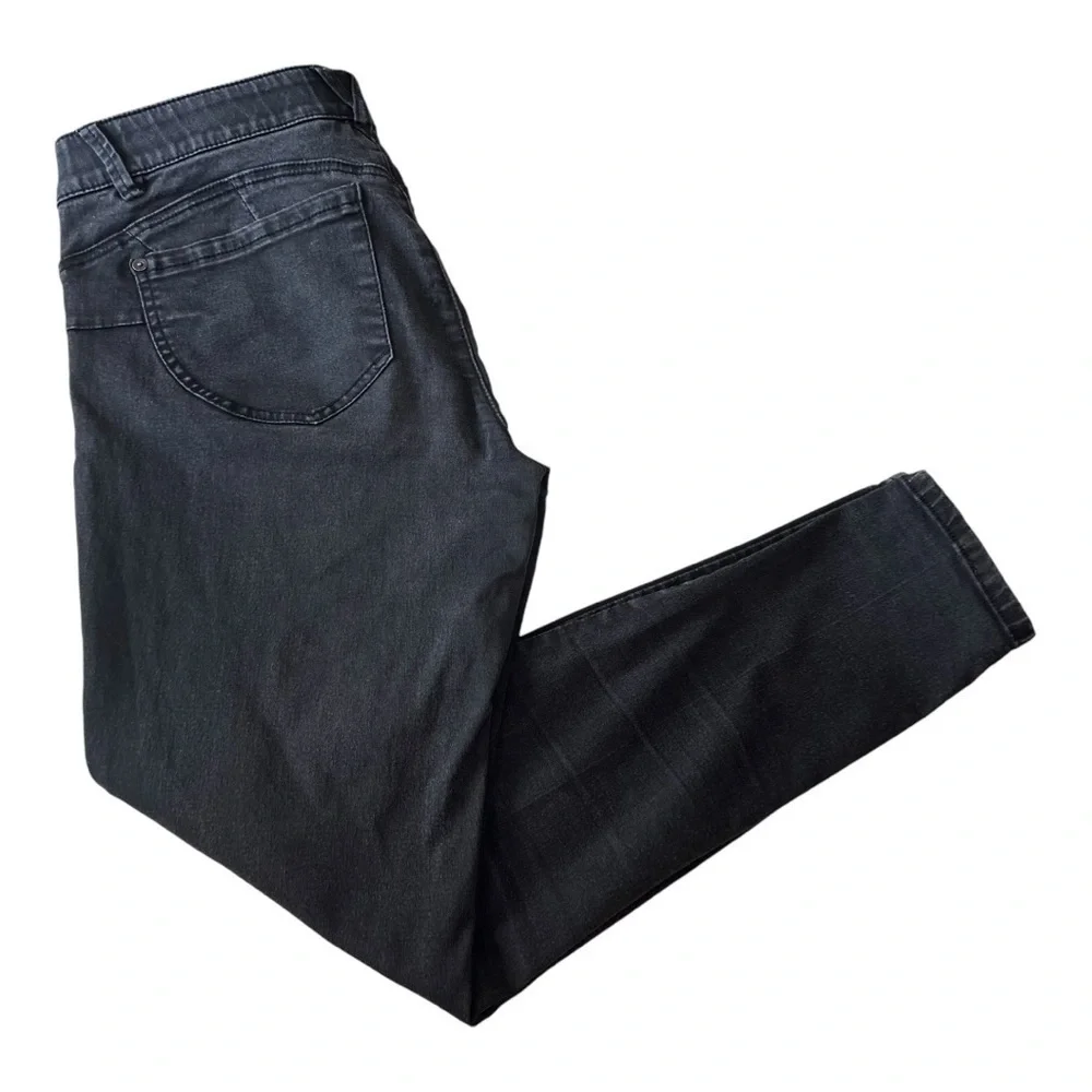 Democracy Abroad Solution Black Mid Rise Skinny Stretch Jeans Women’s 10 - Picture 10 of 13